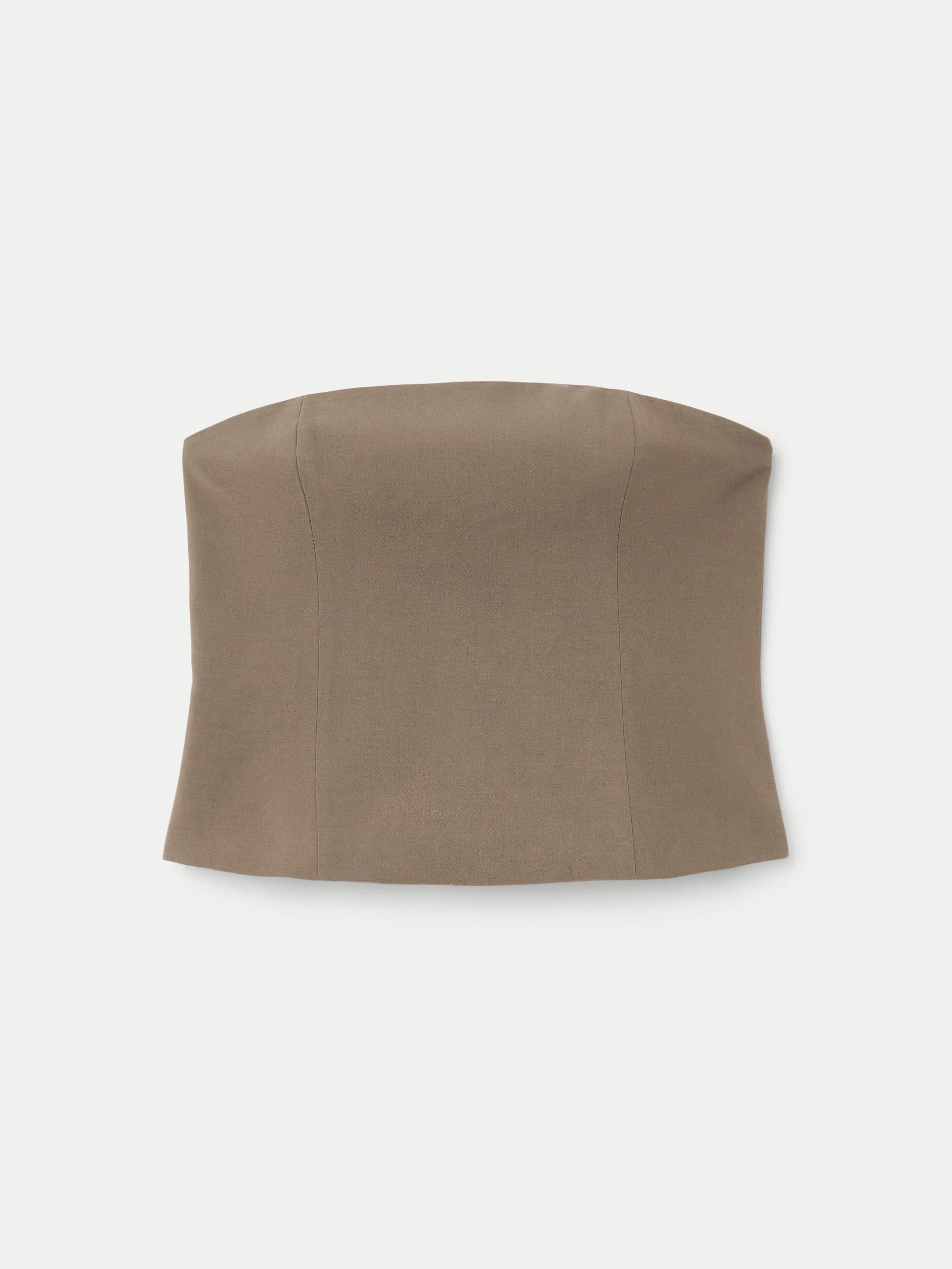 The Bustier Top in Dark Taupe