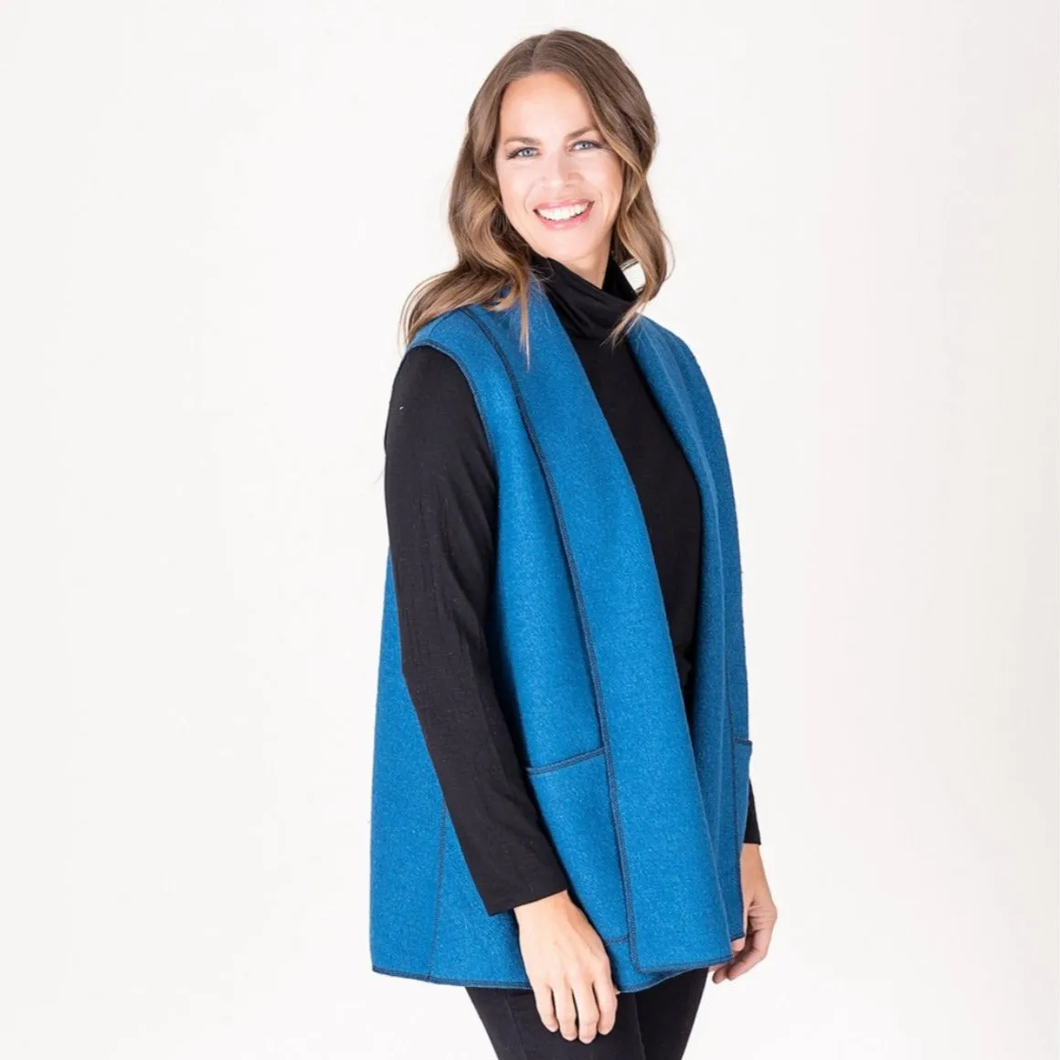 The Lisa Vest, Wool Blend