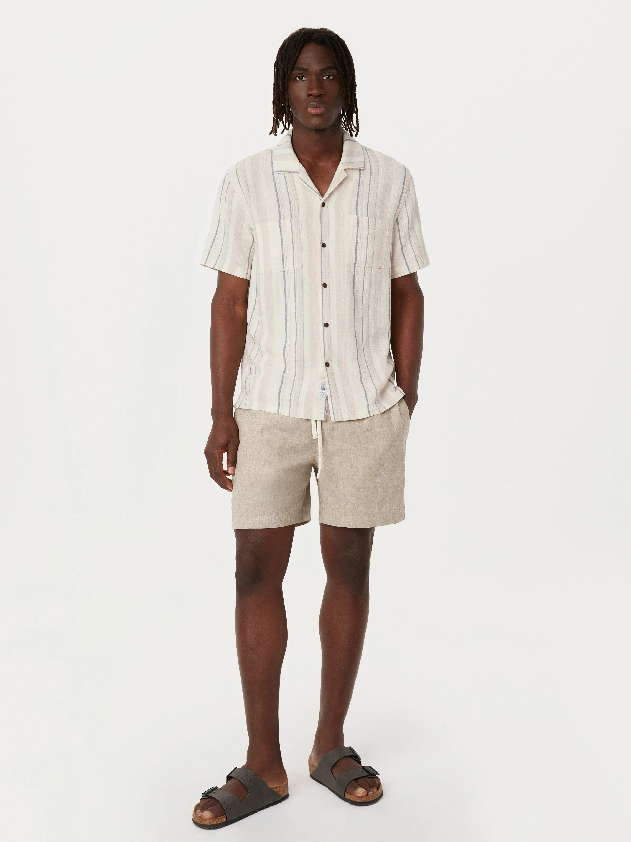 The Owen Linen Short in Hazel