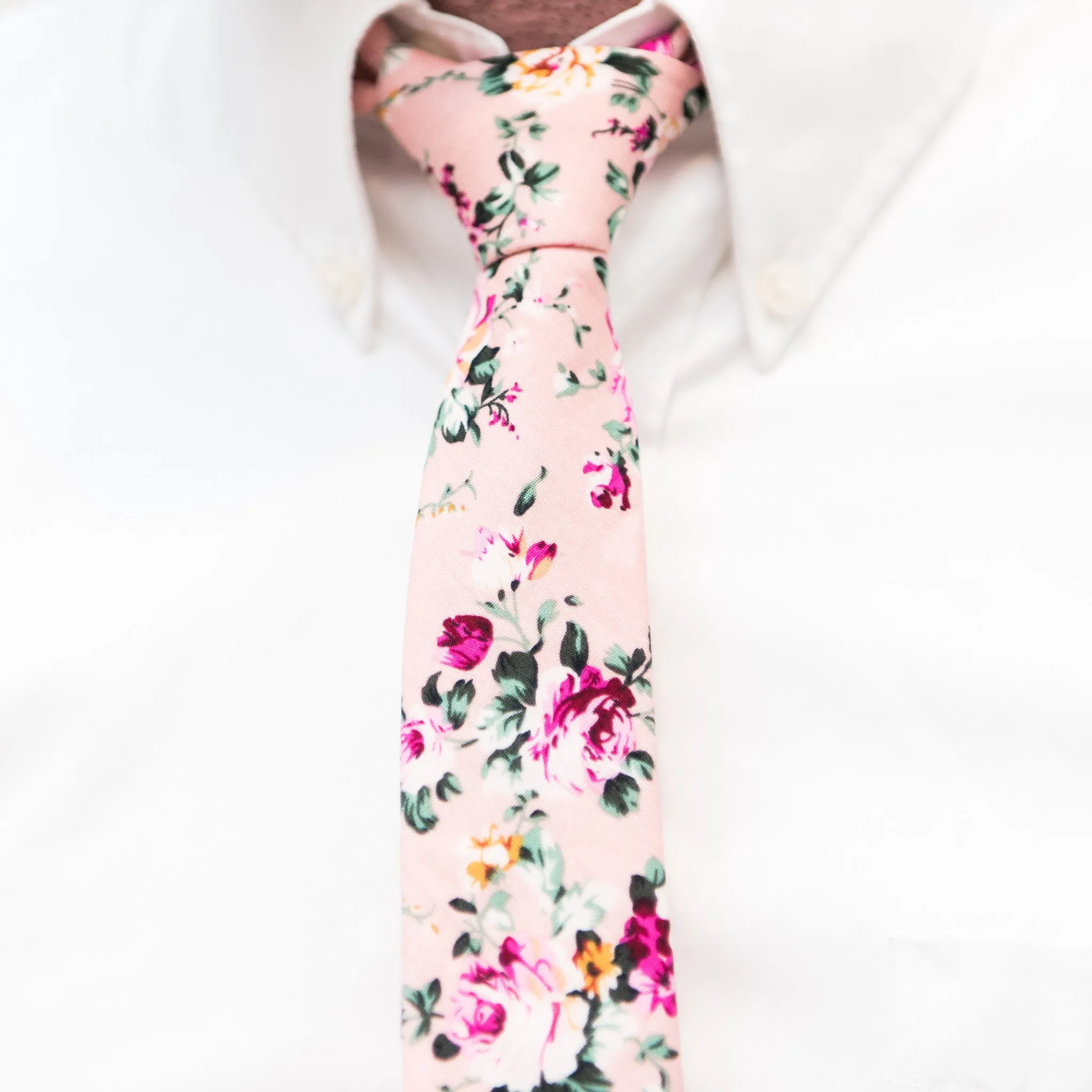 Trendy Floral Skinny Ties 33 Colors