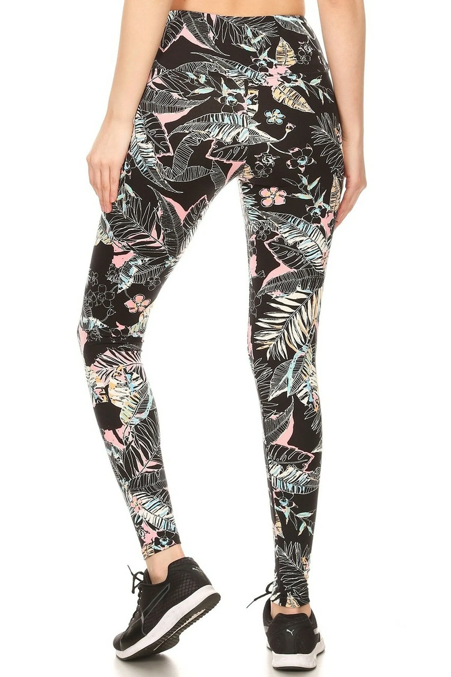 Tummy Control Super Soft High-Waisted Printed Sports Leggings