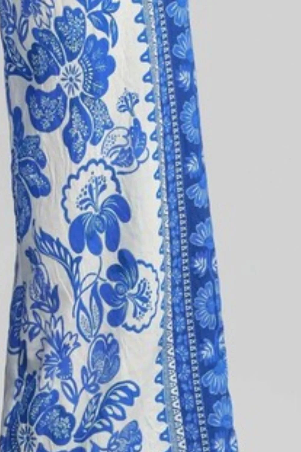 Umgee Full Size Floral Border Print Pants