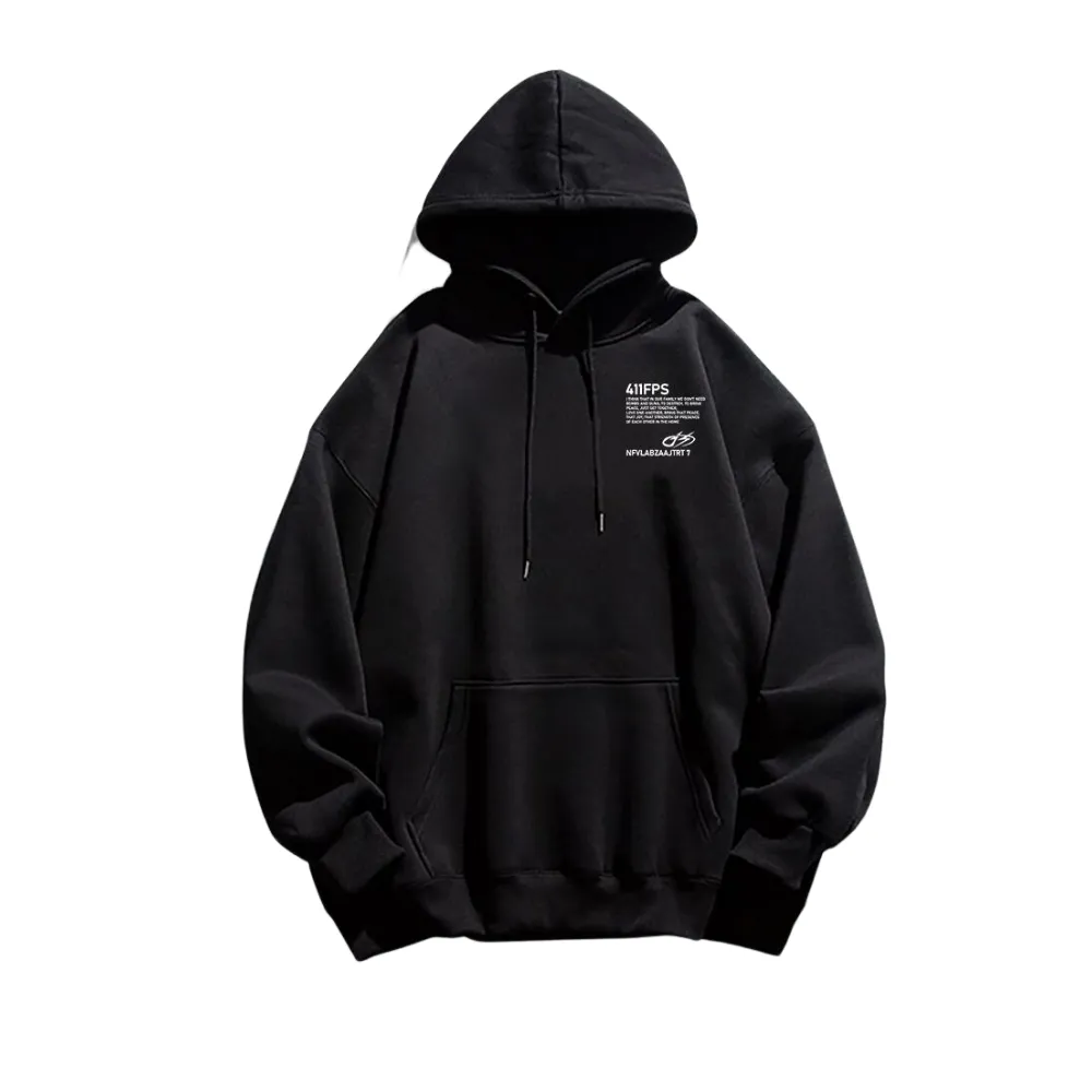 Urban Floral Graphic Cotton Hoodie
