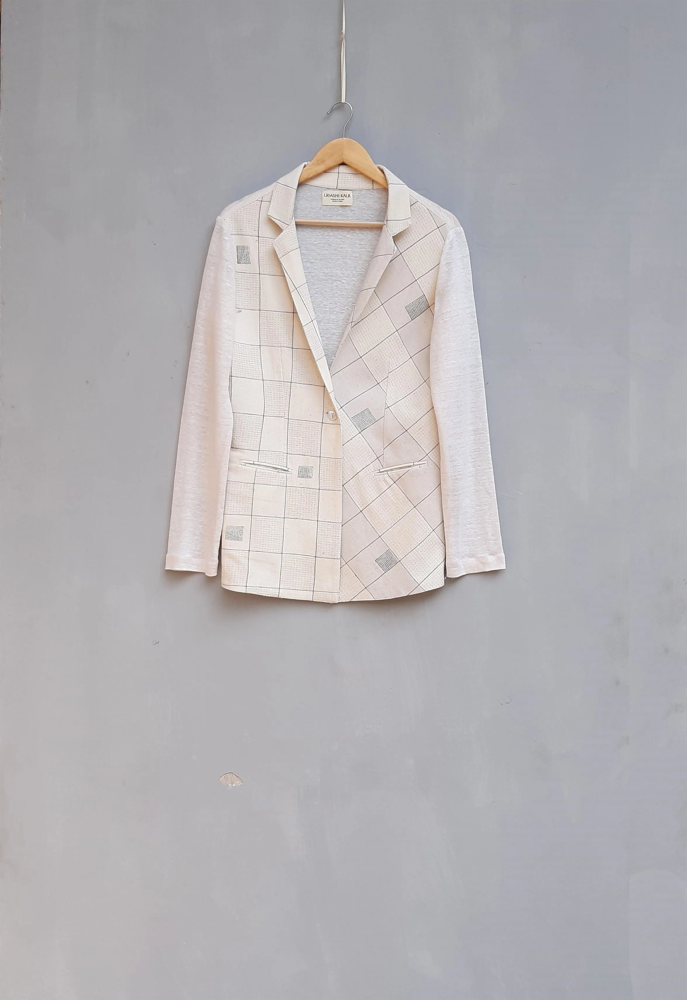 Urvashi Kaur   I   Nagoya JACKET ROCHA Hand Spun Cotton Shell TESSELLATE- 13