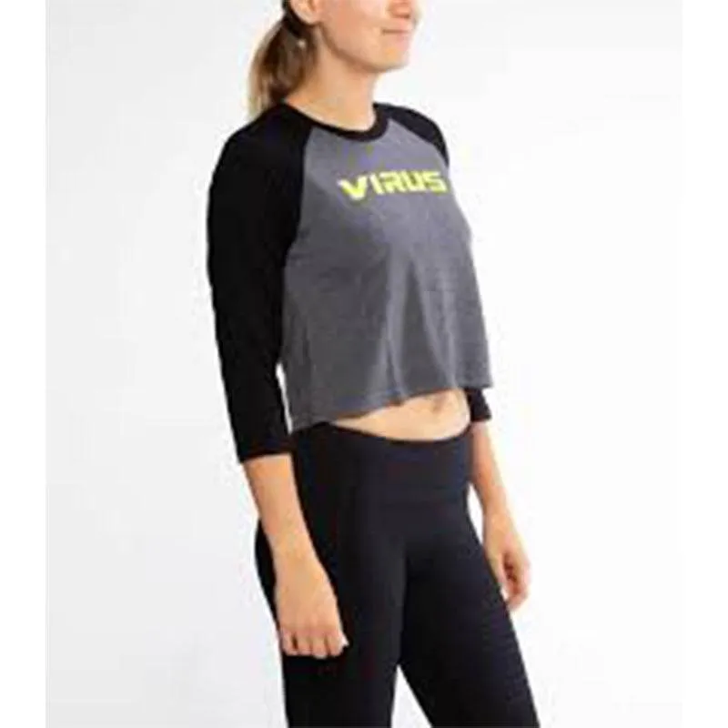 Virus | WPC23 Virus Outline Premium Raglan Crop