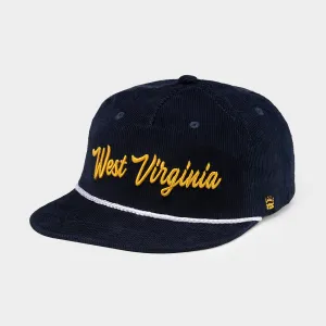 West Virginia Retro-Inspired Script Corduroy Hat