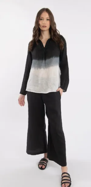 Wide Leg Linen Ankle Pant LLL230