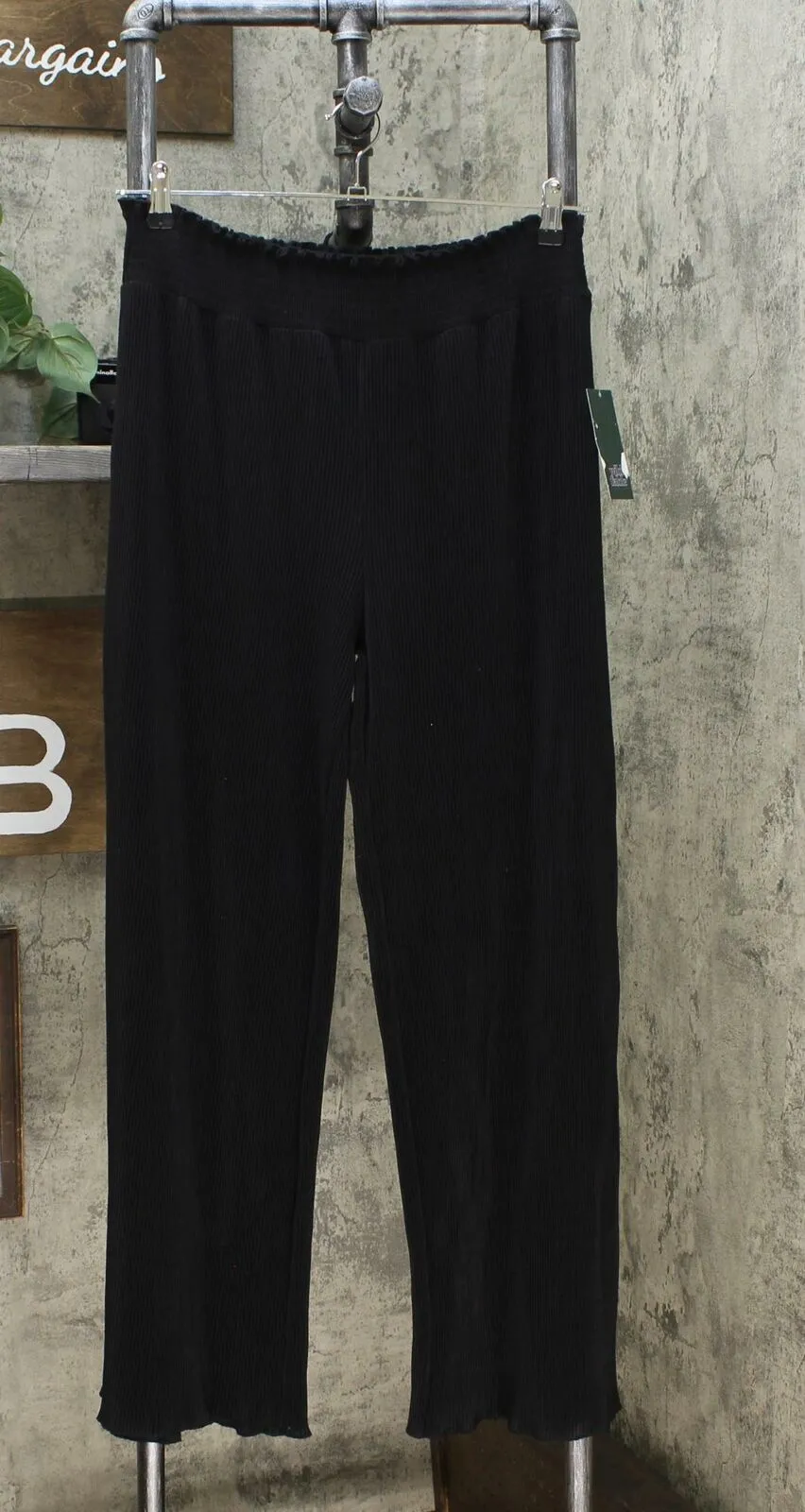 Wild Fable Women's Smocked Waist Knit Bodre Pants