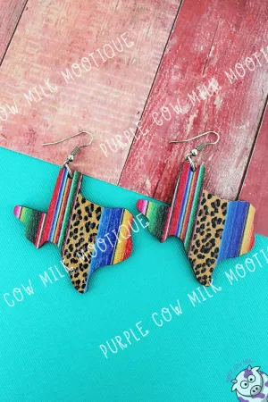 Wild Serape Texas Earrings