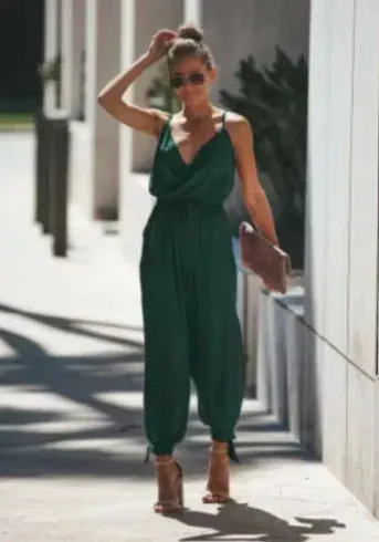 Women's Boho Floral Print Sleeveless Jumpsuit