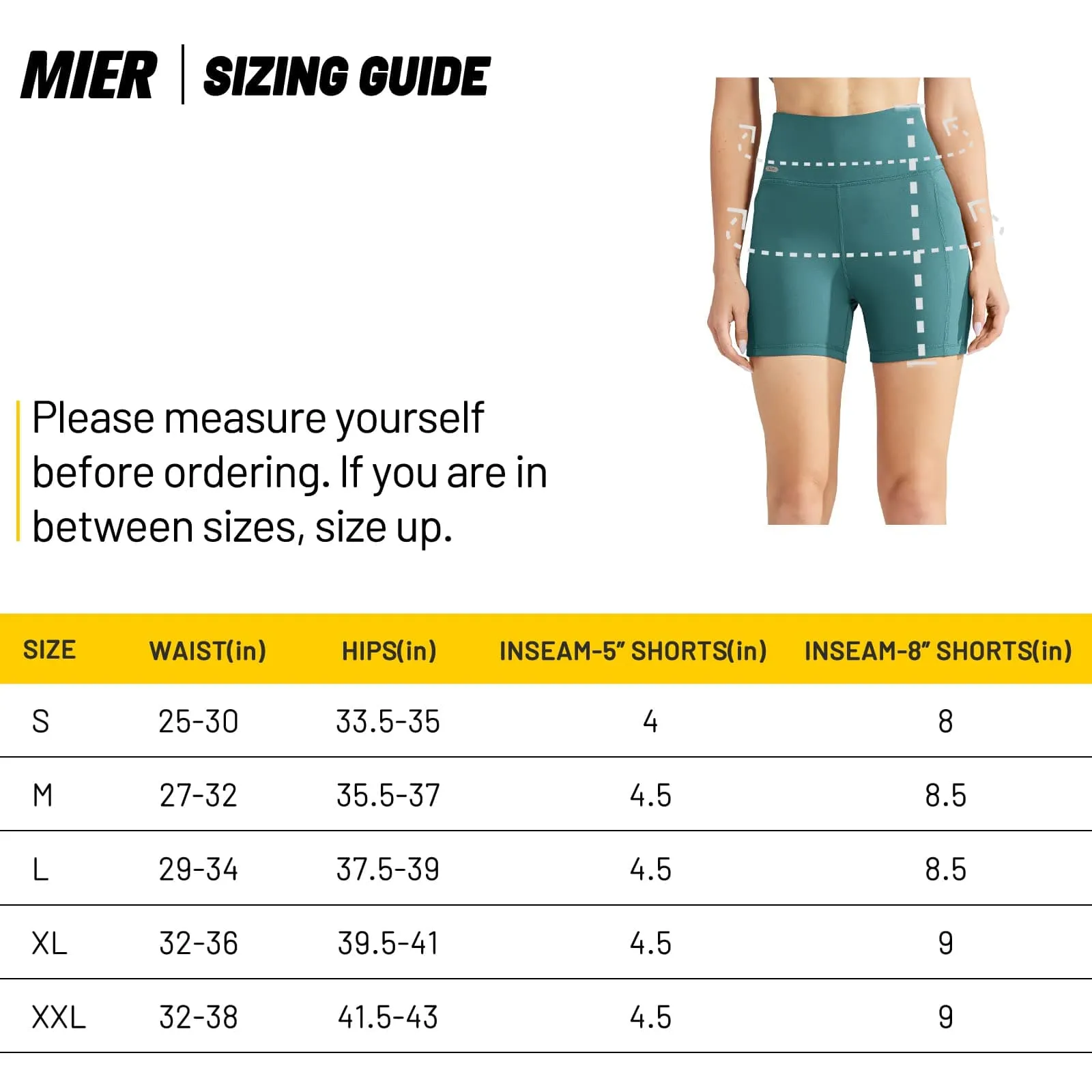 Women's High Waist Yoga Tummy Control Shorts, 5 Inch