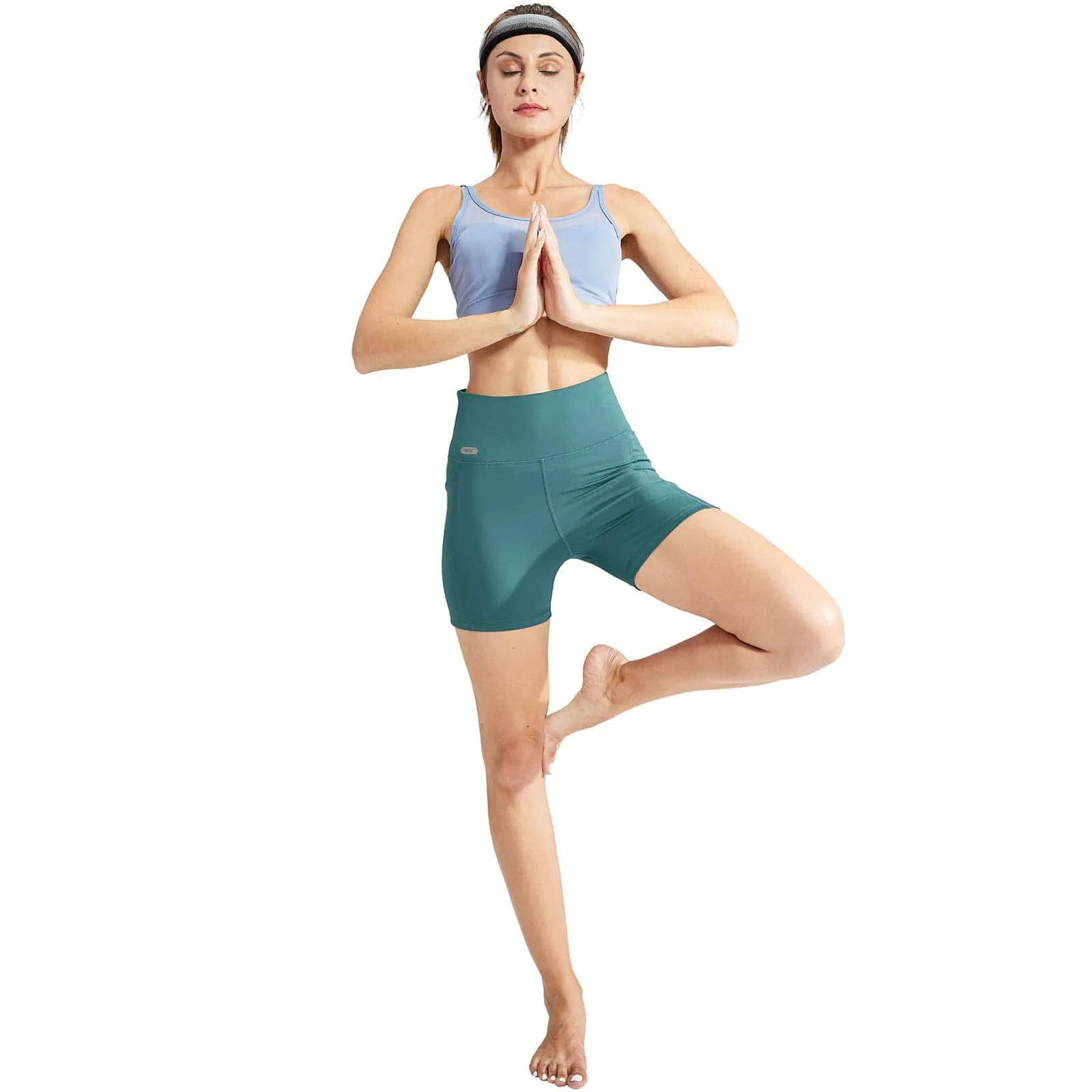 Women's High Waist Yoga Tummy Control Shorts, 5 Inch