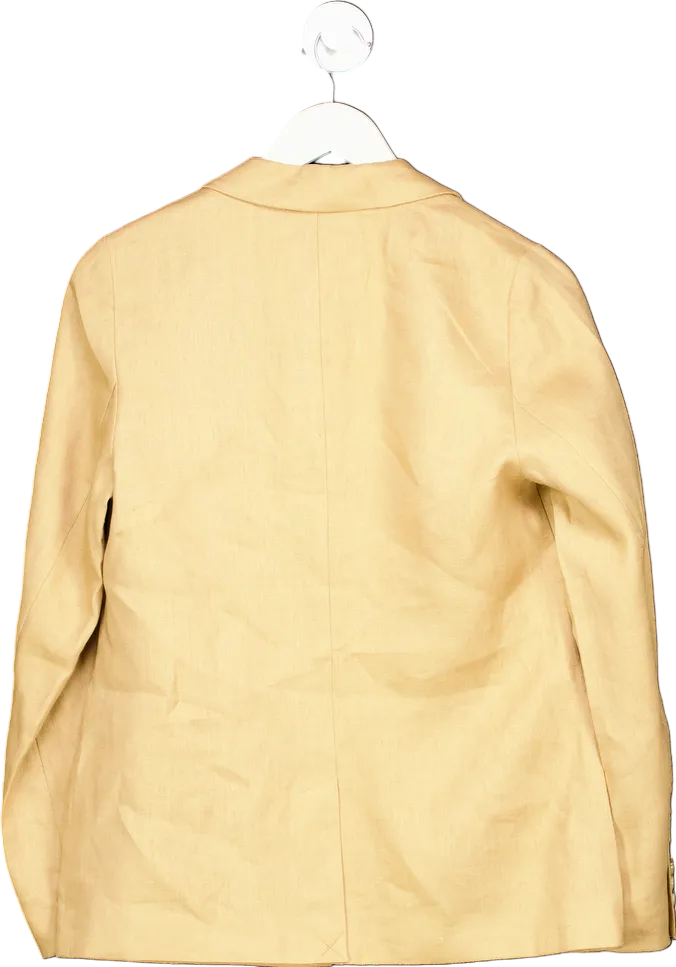 WYSE LONDON Tan Silvie Linen Blazer UK 8