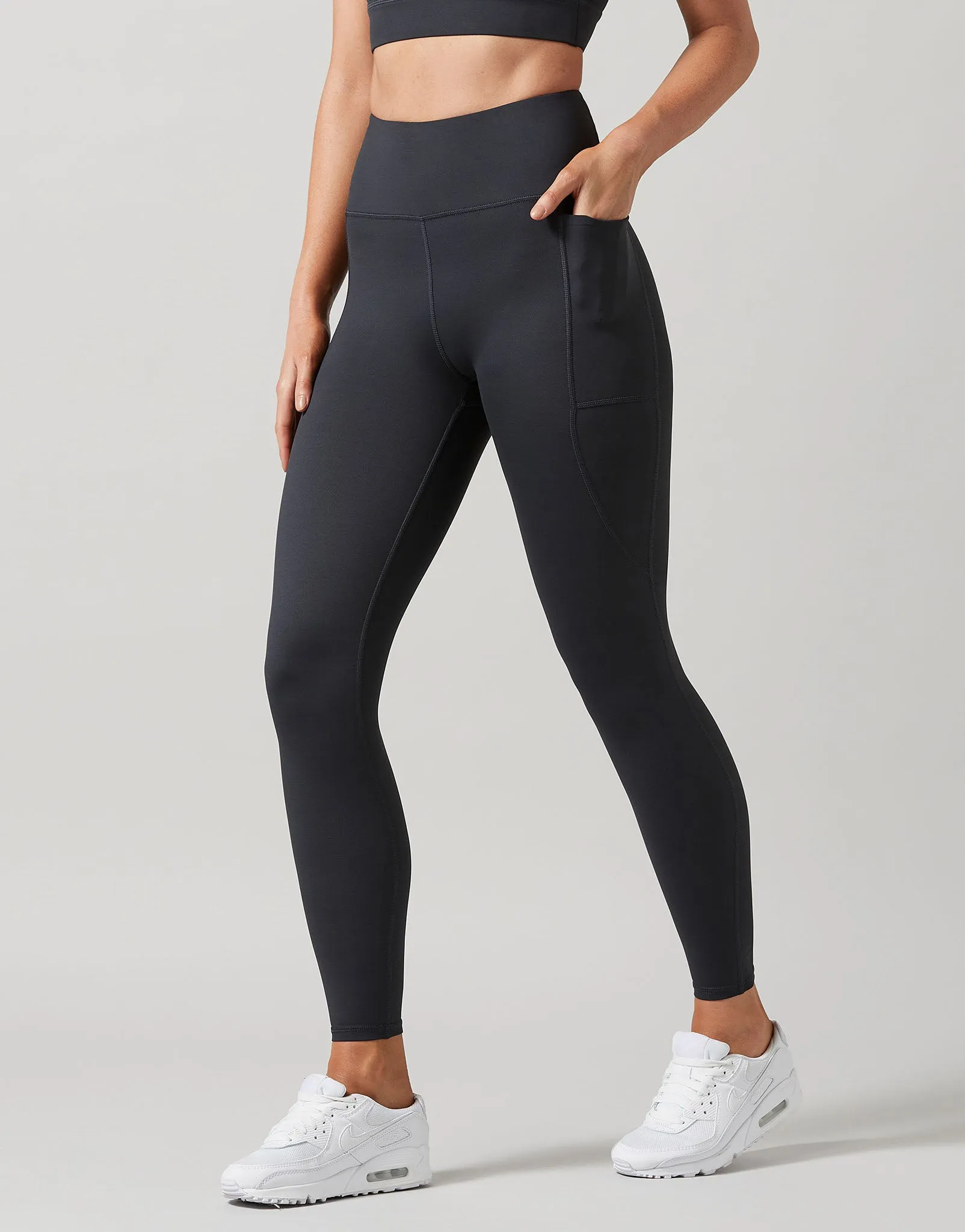 ZOE Air-Core Full Length Leggings - Charcoal